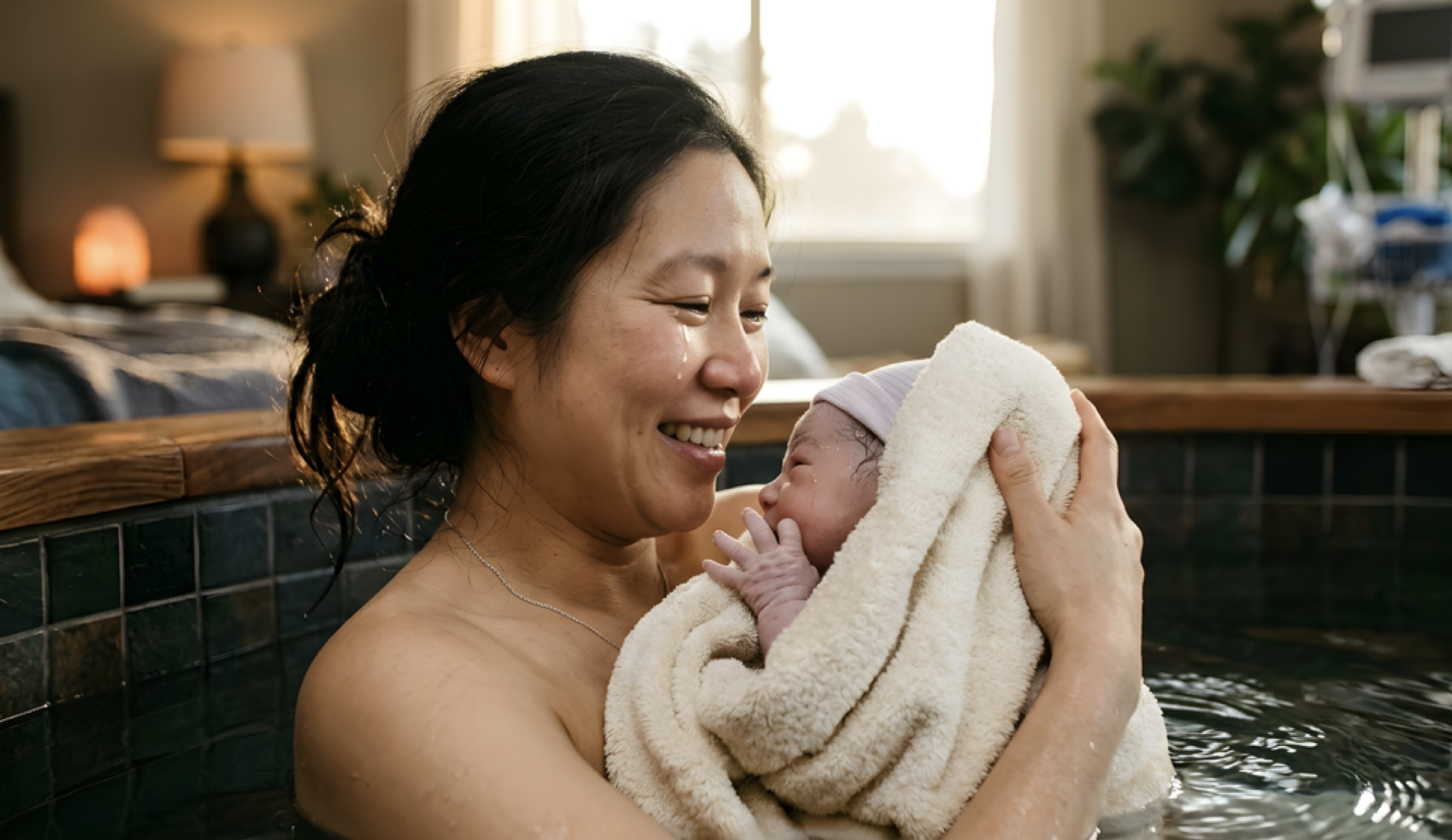 Mother and newborn